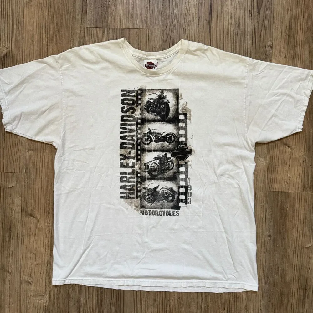 Harley Davidson Men's 2013 H-D Motorcycle San Francisco California‎ White Sz 2XL